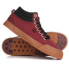 Кеды кроссовки высокие DC Evan Smith Hi Burgundy