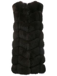 fur gilet Yves Salomon