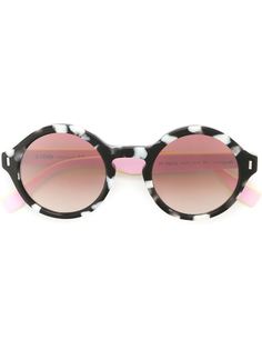 солнцезащитные очки в круглой оправе Fendi