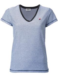 striped V-neck T-shirt Sonia By Sonia Rykiel