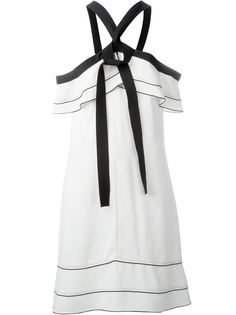 платье с контрастной окантовкой  Proenza Schouler