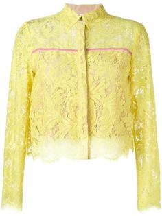 укороченная кружевная блузка MSGM