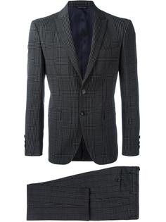 клетчатый костюм узкого кроя Tonello
