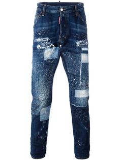 джинсы с лоскутным узором Dsquared2