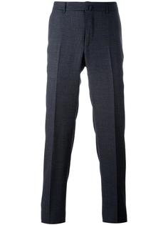 брюки кроя слим со складками Ermenegildo Zegna