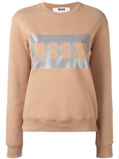 толстовка с принтом-логотипом MSGM