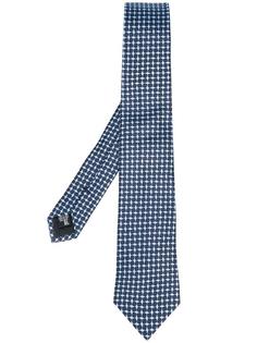 галстук с сетчатым принтом Armani Collezioni