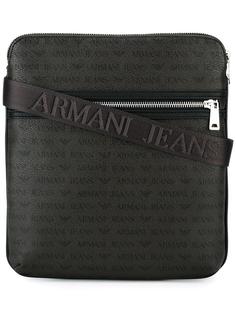 front zipped messenger bag Armani Jeans