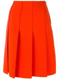 frayed edge pleated skirt Emilio Pucci