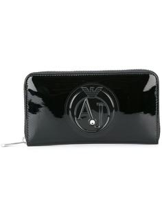 embossed logo zipped wallet Armani Jeans