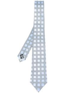 галстук с геометрическим принтом Armani Collezioni