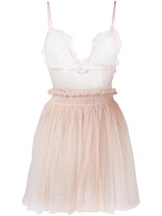 plunging lace mini dress Alexander McQueen