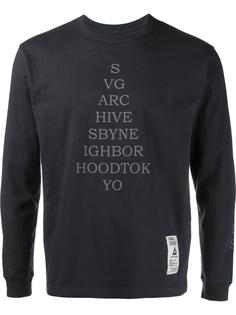 футболка с длинными рукавами  SVG Archives x Neighborhood Neighborhood