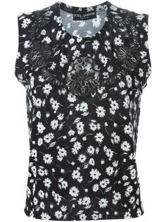 топ с кружевными вставками Dolce &amp; Gabbana