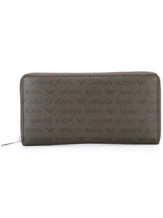 logo print zipped wallet Armani Jeans
