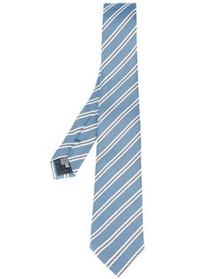 галстук с полосатым принтом Armani Collezioni