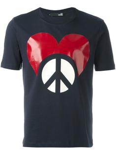 футболка 'Heart &amp; Peace'  Love Moschino