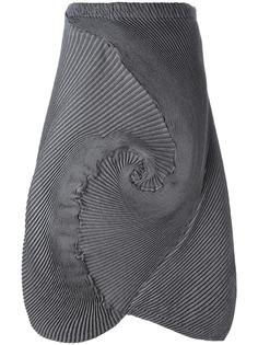 асимметричная юбка в рубчик Issey Miyake Men