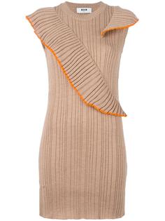 ribbed knit dress MSGM