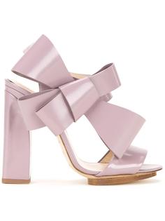 oversized bow sandals Delpozo