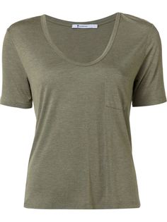 футболка с глубоким вырезом T By Alexander Wang