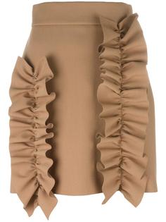 ruffled detail fitted skirt MSGM