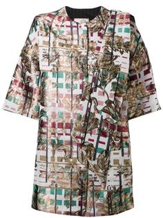 floral motif shortsleeved coat Antonio Marras