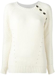 metallic button detail jumper Pierre Balmain
