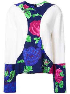 floral print detail blouse MSGM