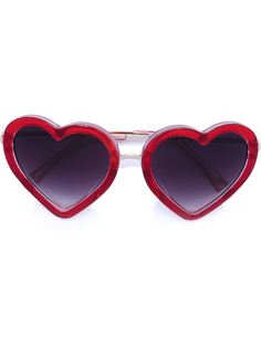 солнцезащитные очки в оправе в форме сердца Linda Farrow