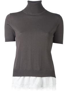 lace inset knitted top P.A.R.O.S.H.