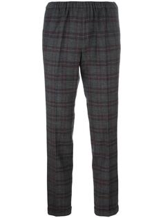 plaid tapered cropped trousers Alberto Biani
