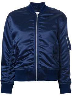 ruched detail bomber jacket En Route