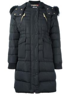пуховое пальто с капюшоном Just Cavalli