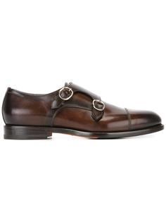 classic monk shoes Santoni