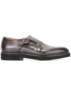 classic monk shoes Santoni