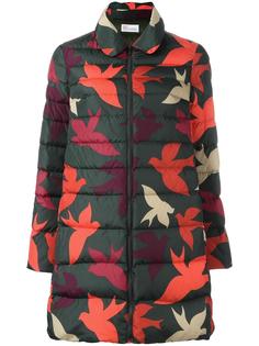 leaf print padded coat  Red Valentino