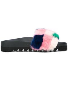 fur patch slidders Joshua Sanders