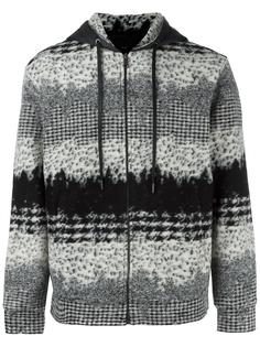 patterned zipped hoodie Plac