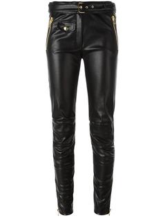 imitation leather trousers Moschino