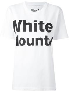 logo print shortsleeved sweatshirt White Mountaineering