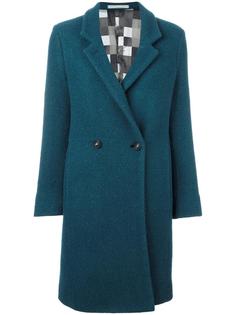 rounded fastening coat Massimo Alba