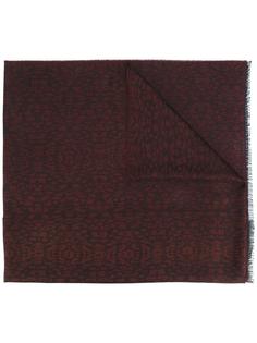 frayed abstract print scarf Lanvin