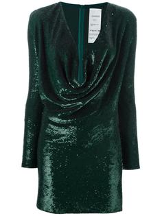 sequined cowl neck dress Ashish