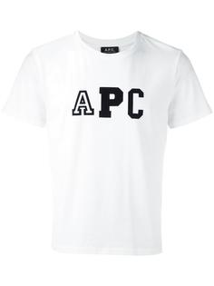 logo print T-shirt A.P.C.