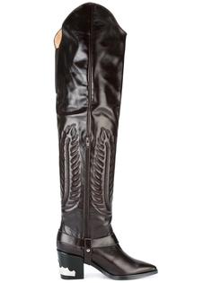 embossed thigh high boots Toga