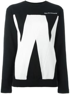 'w' print sweatshirt White Mountaineering