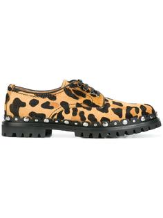 animal print Derby shoes Car Shoe