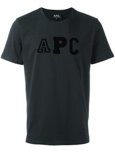 logo print T-shirt A.P.C.