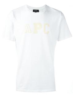 logo print T-shirt A.P.C.